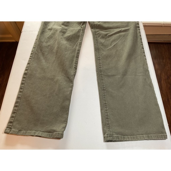 Olive‎ Green Pants Wide Leg Casual Everyday Trousers Size Unknown - Picture 2 of 9